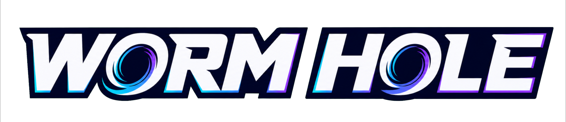 Worm Hole game artwork featuring its glowing space-themed wordmark.